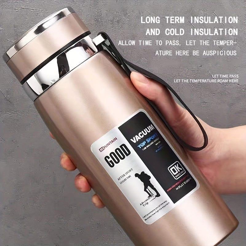 Premium Stainless Steel Vacuum Flask – Hot & Cold Insulated Travel Bottle (500ml)
