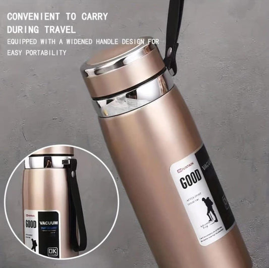 Premium Stainless Steel Vacuum Flask – Hot & Cold Insulated Travel Bottle (500ml)